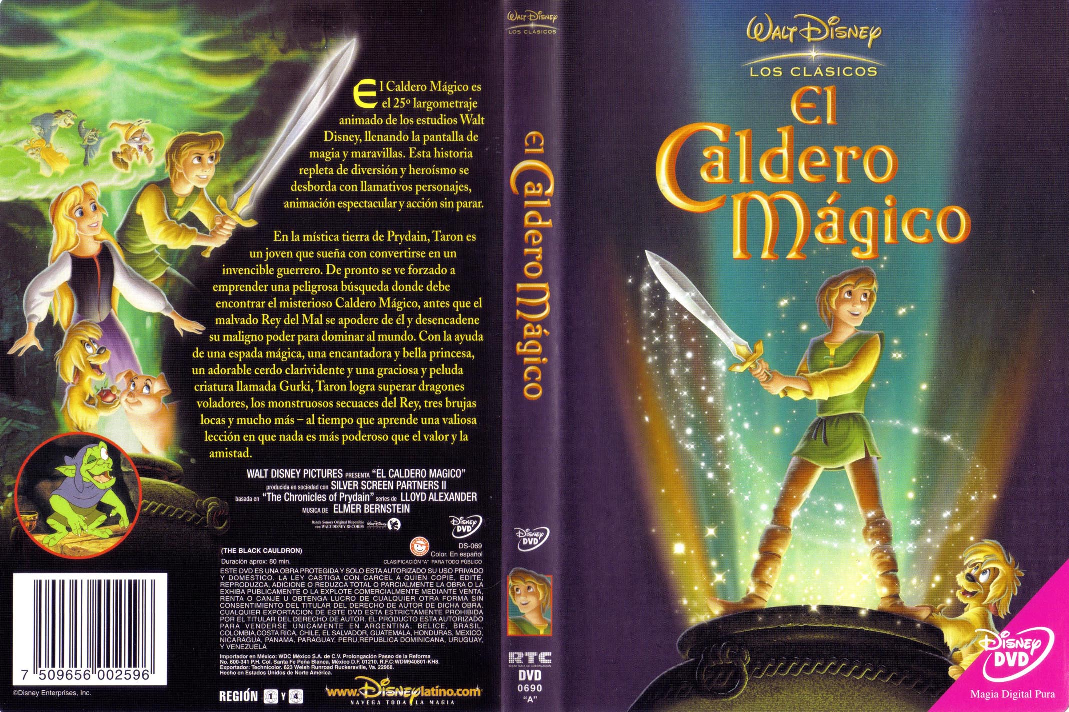 Tarón y el caldero mágico. Edición 25 Aniversario (DVD) · Disney · El Corte  Inglés